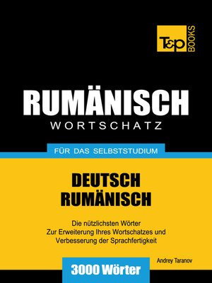 cover image of Deutsch-Rumänischer Wortschatz für das Selbststudium